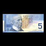 Canada, Banque du Canada, 5 dollars <br /> 2002