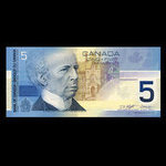 Canada, Banque du Canada, 5 dollars <br /> 2002