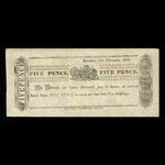 Canada, Montreal Transcript Office, 5 pence <br /> 23 février 1838