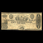 Canada, Central Bank of New Brunswick, 1 livre(anglaise) <br /> 1 juin 1856