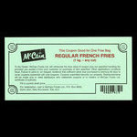 Canada, McCain Foods Ltée., 1 sac 1kg de frites <br /> 1989