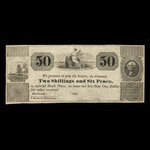 Canada, Wm. Brooks & Cie., 2 shillings, 6 pence <br /> 2 décembre 1837