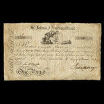 Canada, James Melledge, 1 livre(anglaise) <br /> 19 novembre 1813