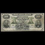 Canada, Molsons Bank, 10 dollars <br /> 2 janvier 1897
