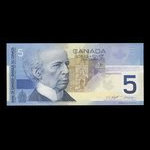 Canada, Banque du Canada, 5 dollars <br /> 2002
