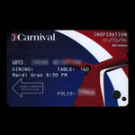 États-Unis d`Amérique, Carnival Cruise Lines, aucune dénomination <br /> 12 janvier 2006