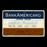 États-Unis d`Amérique, Bank of America, aucune dénomination <br /> octobre 1975