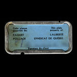 Canada, Syndicat de Quebec <br /> 1965