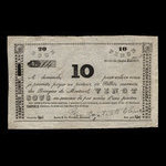 Canada, Jean-Baptiste Clément, Père, 20 sous <br /> 26 août 1837