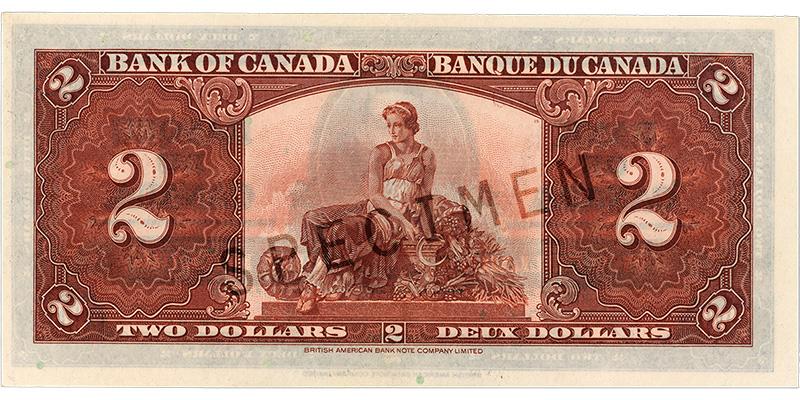 Billet de banque de couleur ocre, motifs géométriques complexes, femme en robe assise au milieu de légumes et tenant une faux.