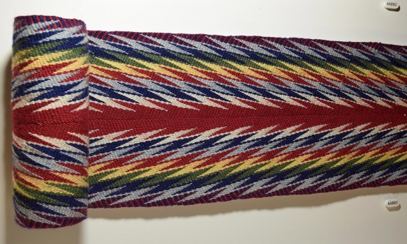 ceinture tissée multicolore