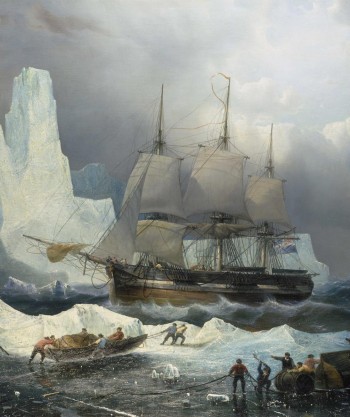 peinture d’un navire dans l’Arctique