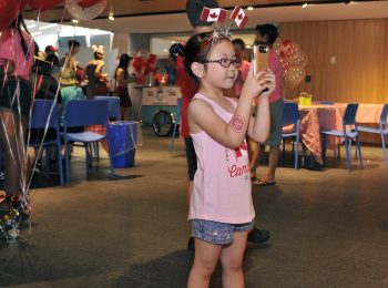 enfant, égoportrait, Musée, fête du Canada