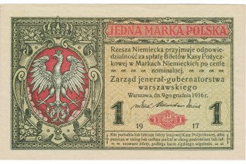 ancien billet de banque allemand arborant l’aigle et la couronne