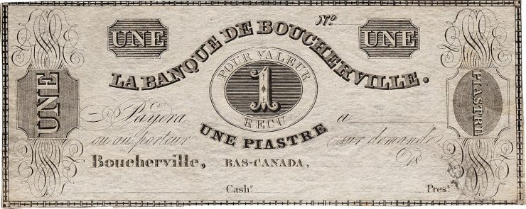 ancien billet de banque du Québec en français et en anglais