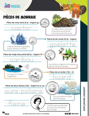 La feuille de travail avec des billets et des pièces de monnaie.