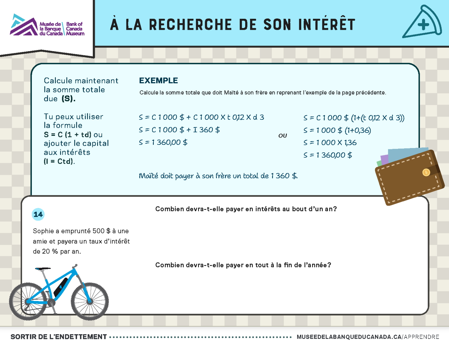 Quatre feuilles de travail avec des problèmes mathématiques.